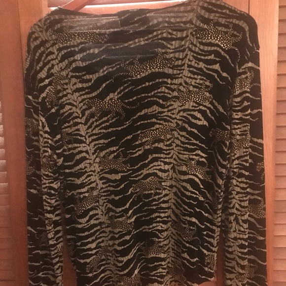 Vintage leopard Gantos top - Picture 4 of 5